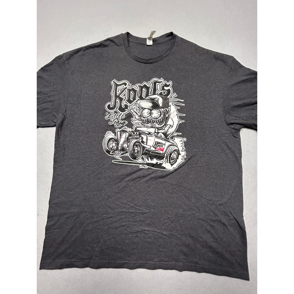 Cotton Heritage Roots Little Tokyo T-Shirt Cotton Poly Heather Gray 2XL Mens